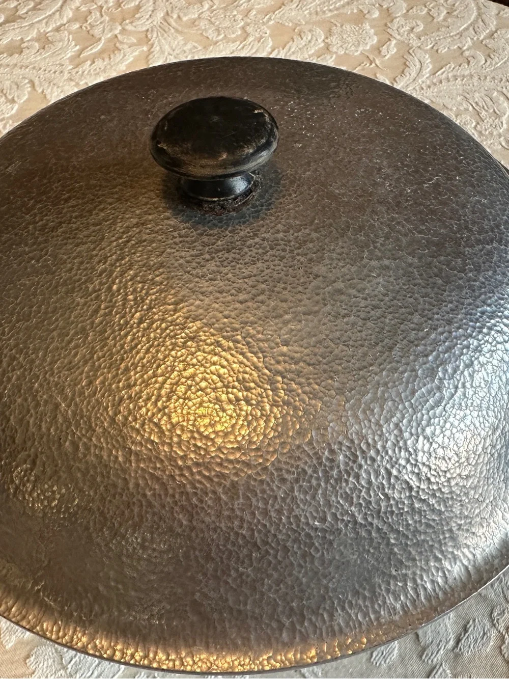 Guardian Service Ware pot vintage hammered aluminum round dutch oven lid 9.5 in